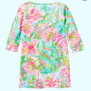 lilly pulitzer mini marlowe dress in lilly of the jungle size large (8-10) NWT
